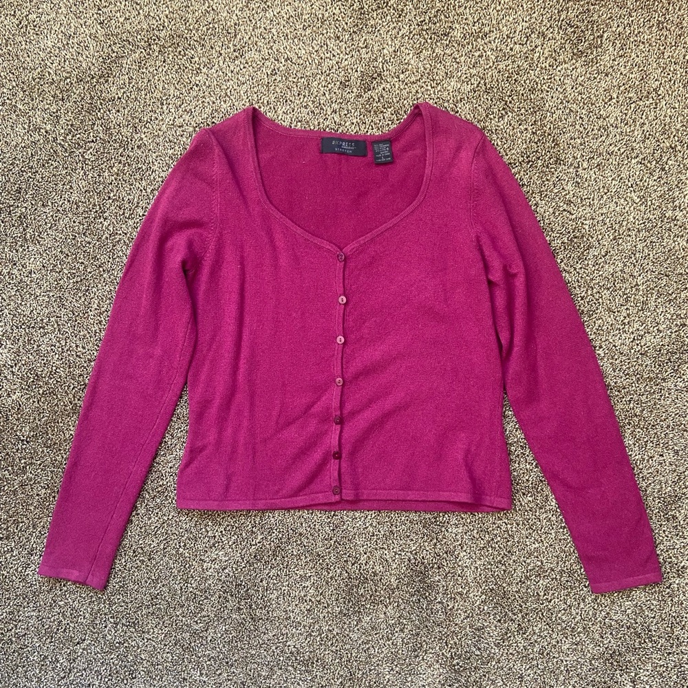 Vintage Express Silk/Cashmere Sweater Large